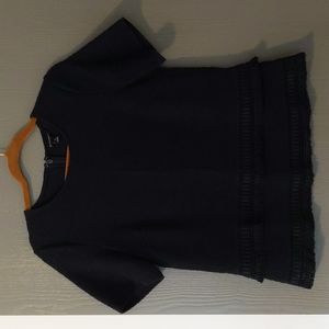 Ann Taylor navy blouse